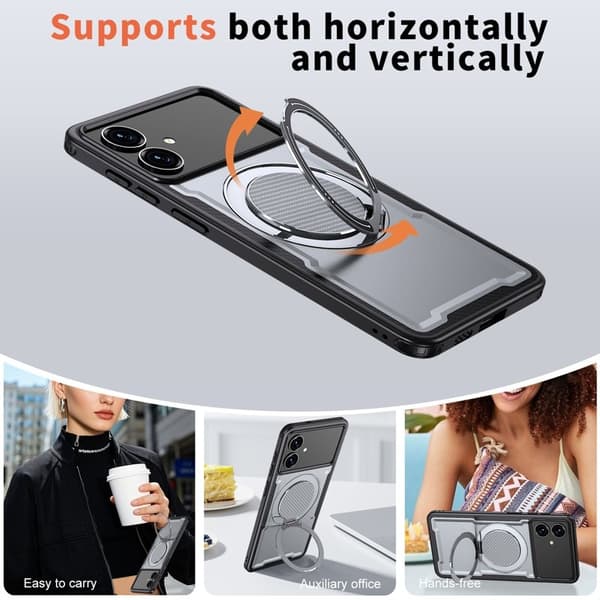 Mobilskal till Samsung Galaxy S26 Edge Magnetiskt TPU + PC - Grå