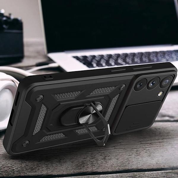 Galaxy S23 Skal Hybrid Armor Camshield - Svart Svart
