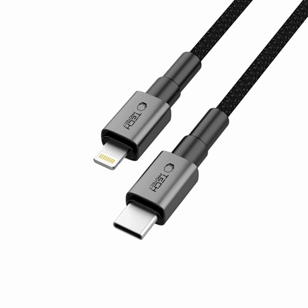 Tech-Protect USB-C/Lightning Kabel Ultraboost DNA PD 27W/3A 25cm Grå