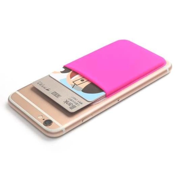 Korthållare för smartphones med flärp - Rosa Rosa