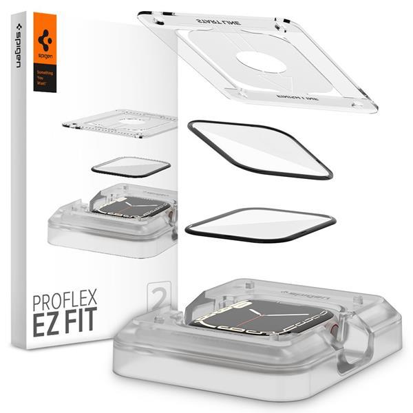 Spigen Hybrid Glass ''EZ-FIT'' 2-pack Apple Watch 7/8 45mm