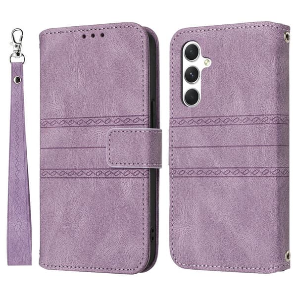 Plånboksfodral för Samsung Galaxy S26 Plus Konstläder - Lila