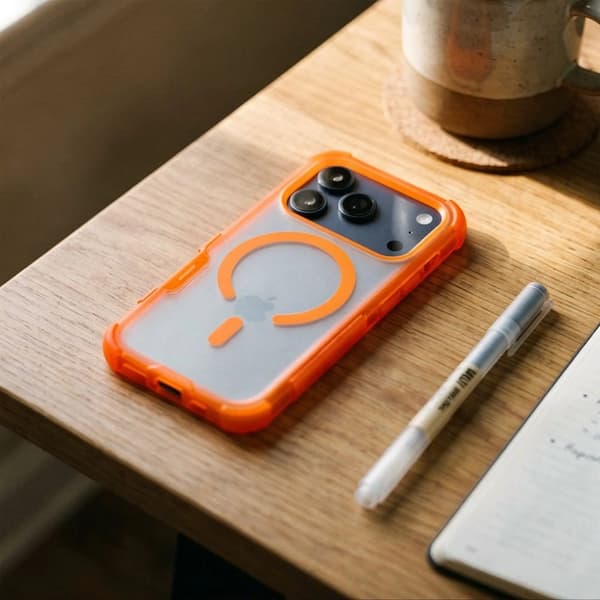 Forcell Mobilskal Magsafe För iPhone 17 Pro Max BumperX - Orange