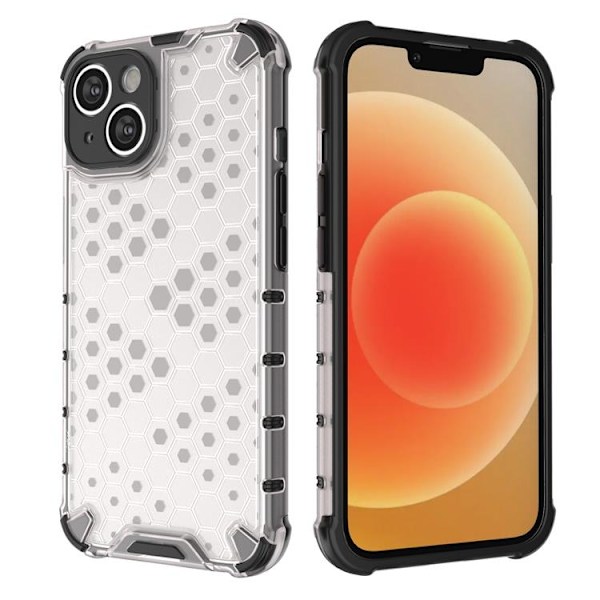 iPhone 14 Skal Honeycomb Armored Hybrid - Blå