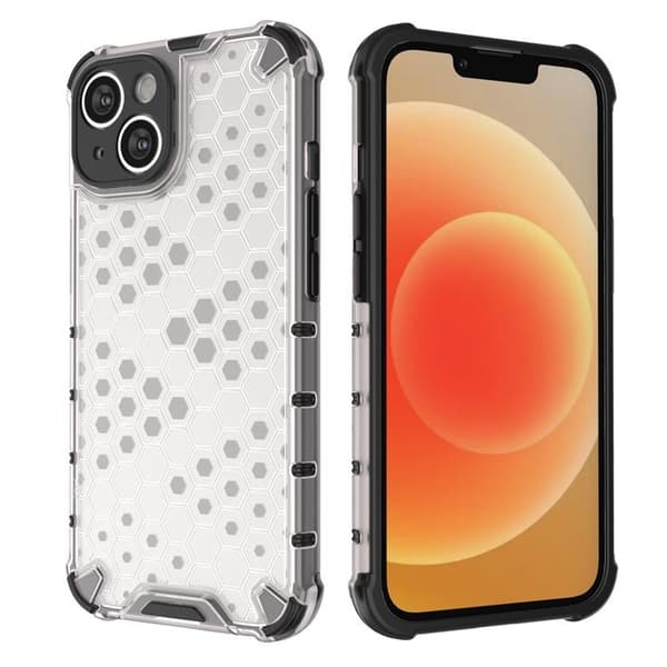iPhone 14 Skal Honeycomb Armored Hybrid - Blå Blå