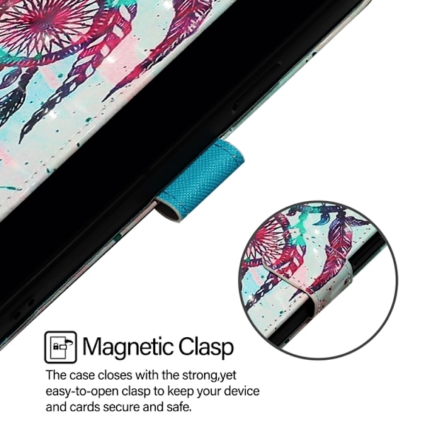 iPhone 17 Pro Plånboksfodral Printing Pattern Med Strap Flerfärgad