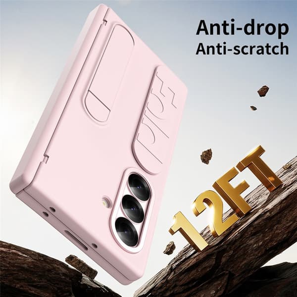 Mobilskal till Galaxy Z Fold 7 Kickstand Armband - Rosa Rosa