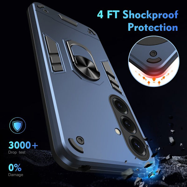 Mobilskal för Samsung Galaxy S26 Plus PC + TPU Stötsäker - Blå