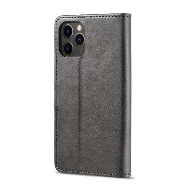 LC.IMEEKE iPhone 12 Pro Max Plånboksfodral Konstläder - Grå