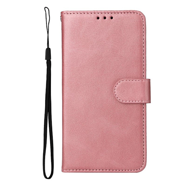 Samsung Galaxy S26 Plus Plånboksfodral Konstläder Folio Flip - Rosa