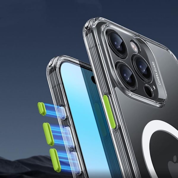 ESR Mobilskal till iPhone 16 Pro Max Magsafe Classic Pro Set Halolock - Grå Grå
