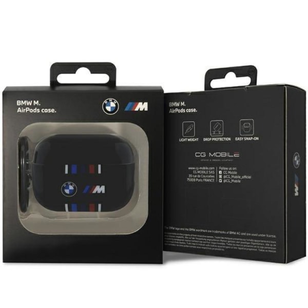 BMW Airpods Pro 2 Skal Multiple Colored Lines - Svart