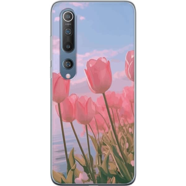 Mobilskal till Xiaomi Mi 10 5G med Rosa Tulpaner