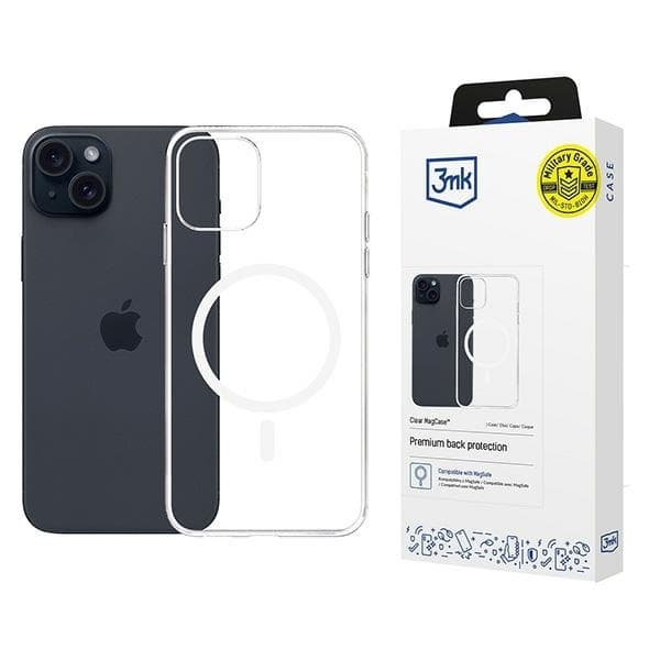 3MK Mobilskal till iPhone 15 MagSafe - Clear Transparent