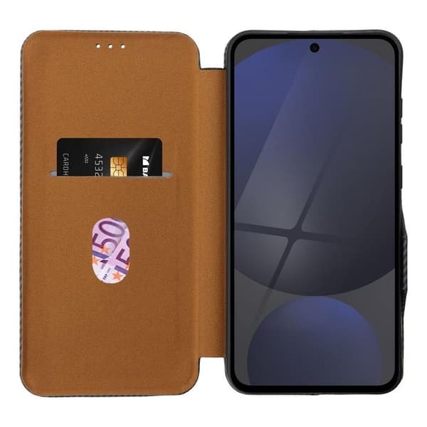 Galaxy S25 Plus Pung Taske Folio Sidemagnet - Grå Grå
