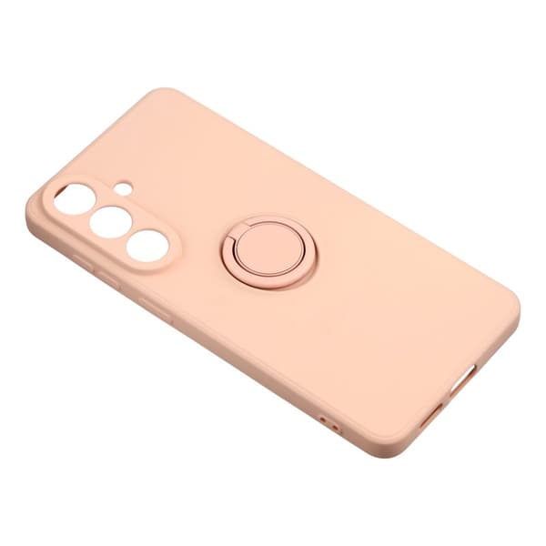 Mobilskal för Samsung Galaxy S26 Plus Silikon med Ring Kickstand - Rosa