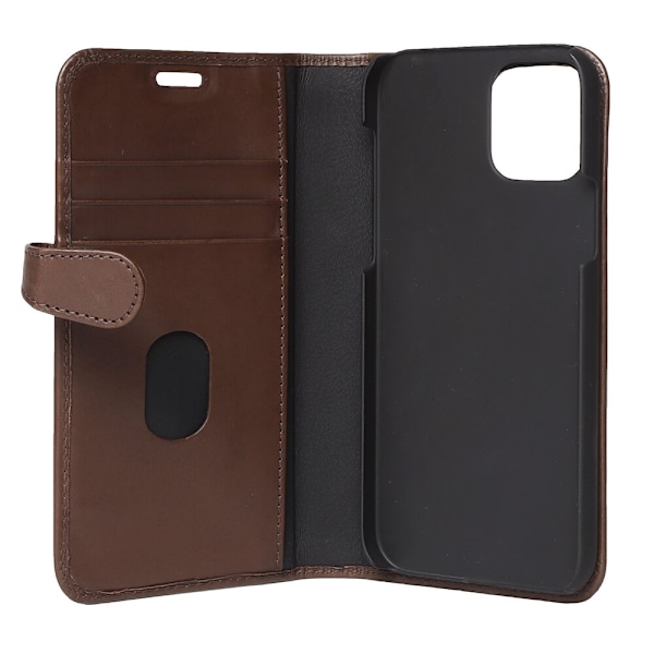 BUFFALO äkta läder äkta skinn plånboksfodral iPhone 13 Mini - Brun Brun