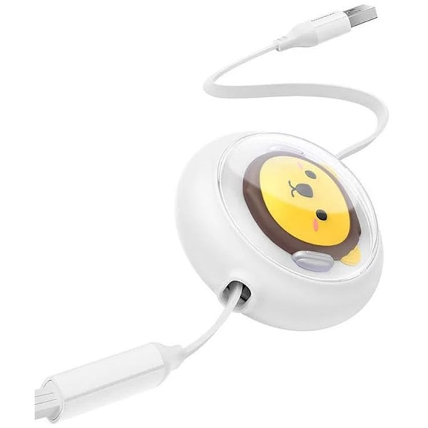 Baseus 3in1 USB-A till USB-C, Lightning, microUSB kabel 1.1m - Vit