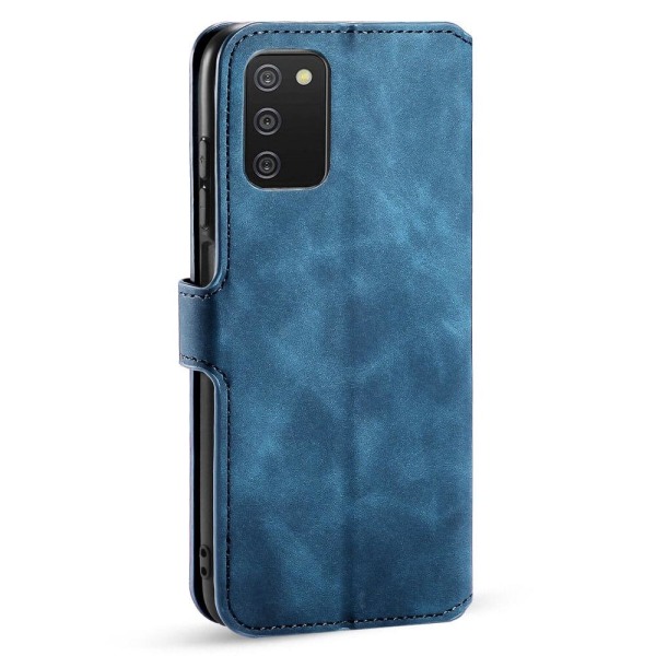 Dgming Retro Wallet Case til Samsung Galaxy A03s - Blå Blue