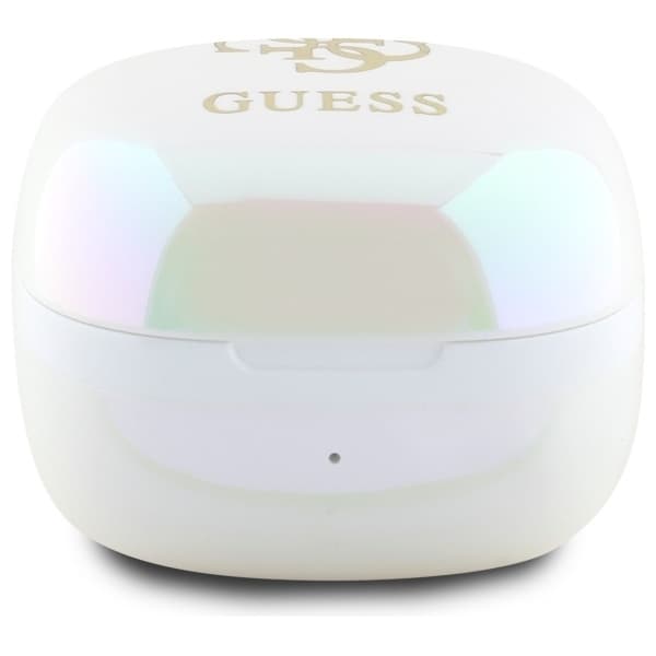 Guess TWS øretelefon Bluetooth iriserende 4G trykt logo - hvid Vit
