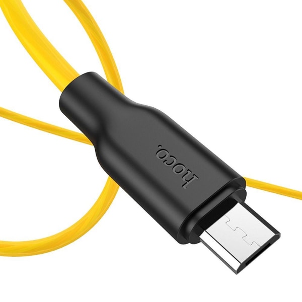 HOCO Plus USB-A - Micro-USB 1m musta/keltainen