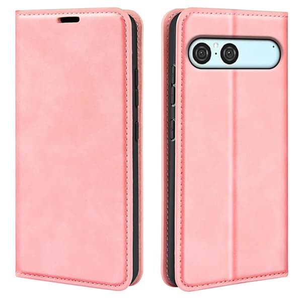 Sony Xperia 10 VII Plånboksfodral Skin Touch - Rosa Rosa
