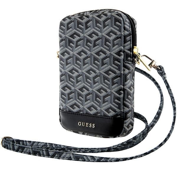 Guess GUWBZPGCSPGK Håndtaske Lynlås GCube Stripe - Sort