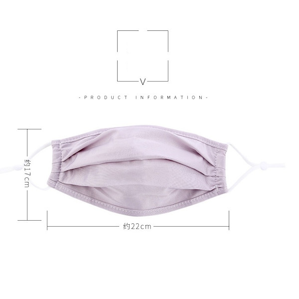 Silk Tvättbar mask – Munskydd Skyddsmask Blå Blue Blå
