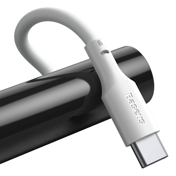Baseus 2-pack USB-C till USB-A kabel 40 W 5 A 1.5m Vit White