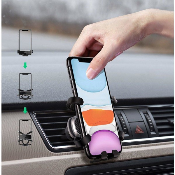 Ugreen Gravity Drive Air Vent Car Mount Phone Holder Svart