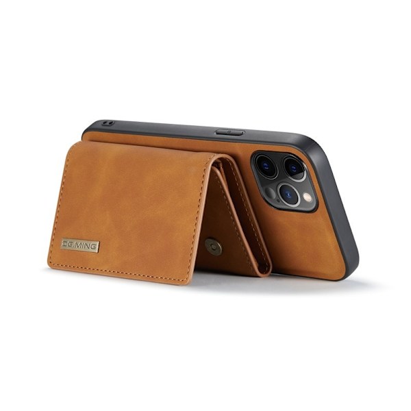 DG.MING M1 Magnetisk Konstläder Plånboksfodral för iPhone 13 - Brun