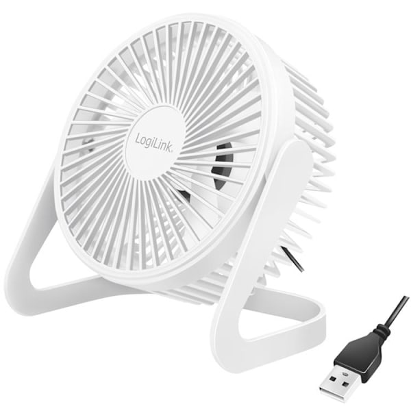 LogiLink USB-fläkt Ø15.24 cm - Vit