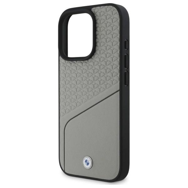 BMW Mobilskal till iPhone 16 Pro MagSafe Textured Line - Grå