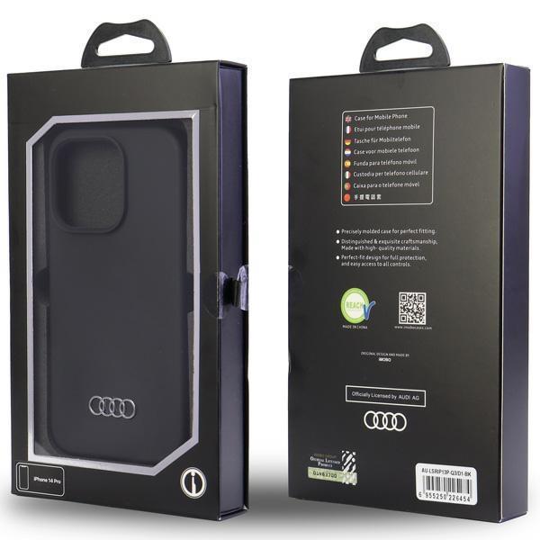 Audi iPhone 13/13 Pro matkapuhelinsuoja silikoni - musta