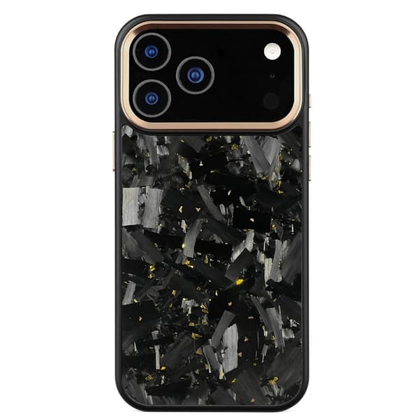 Mobilskal till iPhone 17 Pro MagSafe Aramid Fiber Large Guld