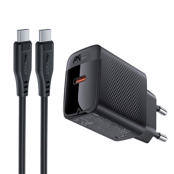 Acefast Z6 Snabbladdare 60W GaN Desktop 2x USB-A/2x USB-C PD Svart