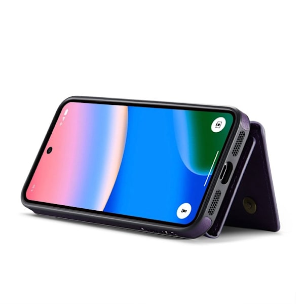 DG.MING Konstläder Plånboksfodral för Google Pixel 10 Pro - Lila