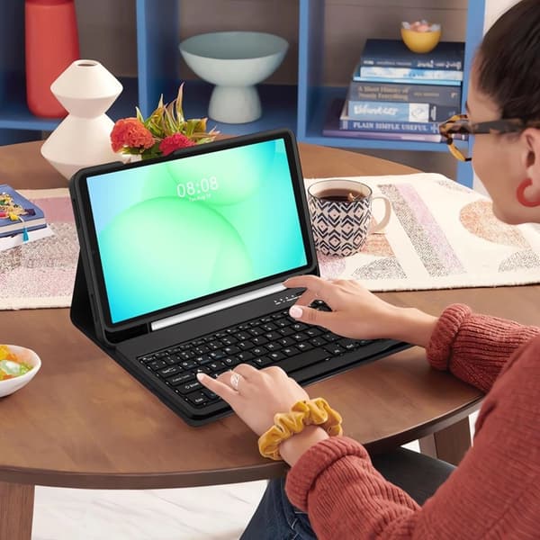 Tech-Protect Galaxy Tab A9 Tastaturetui - Sort Svart