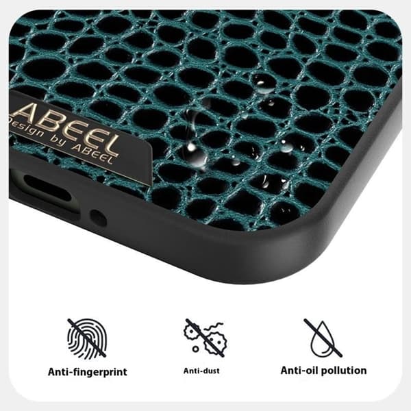 ABEEL Mobilskal till Xiaomi 17 Pro MagSafe Äkta Läder Röd