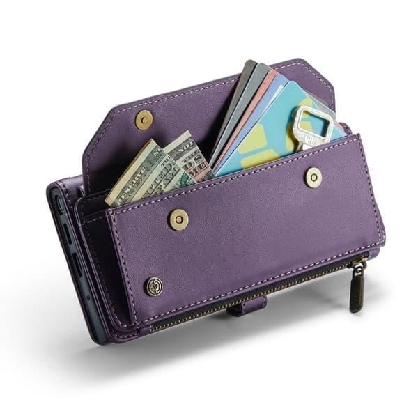CASEME Plånboksfodral Konstläder för Samsung Galaxy Note20 Ultra - Lila