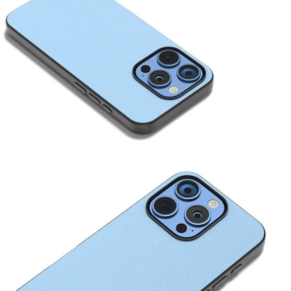 ABEEL Mobilskal till iPhone 16 Pro Max Äkta Läder Anti-Scratch Blå