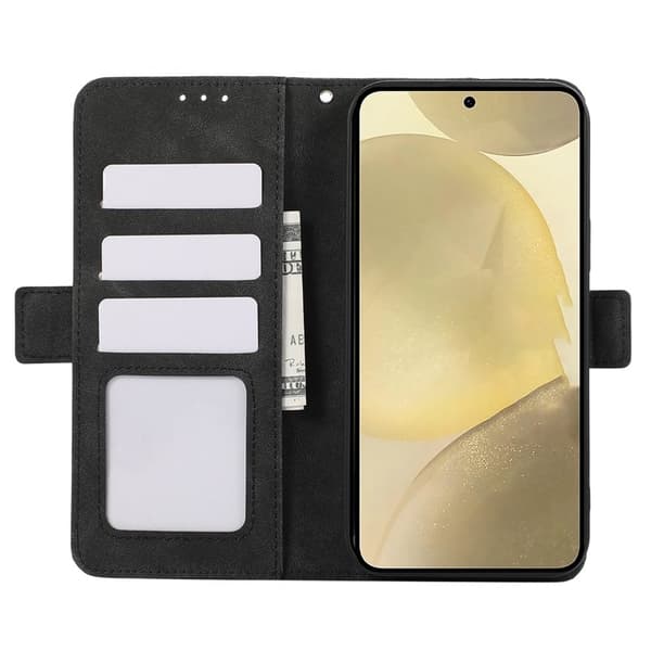 ABEEL Samsung Galaxy S22 Ultra Plånboksfodral Konstläder RFID Skydd - Svart