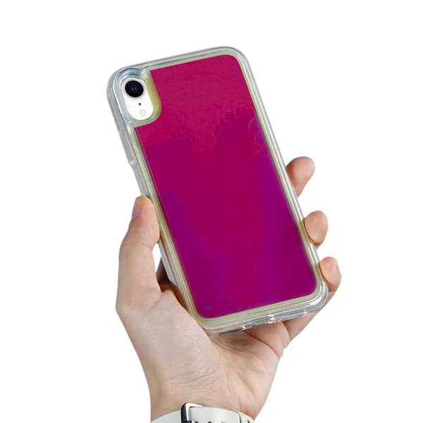 Liquid Neon Sand skal till iPhone XR - Violet Lila