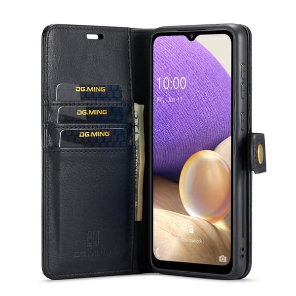 DG.MING Plånboksfodral Folio Flip Stand Samsung Galaxy A33 5G - Svart