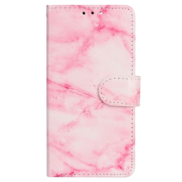 Sony Xperia 1 VII Konstläder Plånboksfodral Marble Painted - Rosa Rosa
