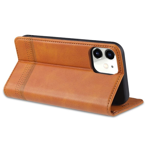 AZNS Mobilskal till iPhone 13 Pro Folio KonstLäder - Brun