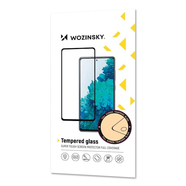 Wozinsky Full Glue iPhone 14 Plus/13 Pro Max Härdat Glas Skärmskydd Svart