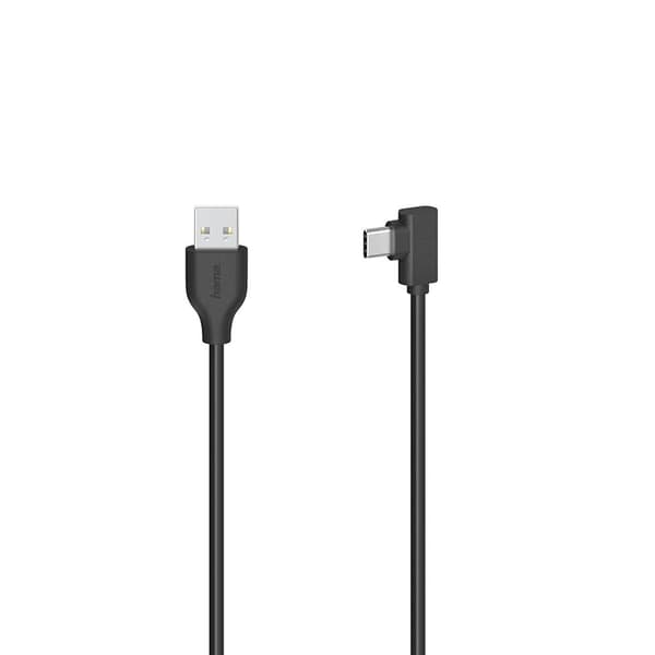 HAMA-kaapeli USB-A:sta USB-C:hen USB 2.0 480 Mbit/s 0,75 m - musta Black