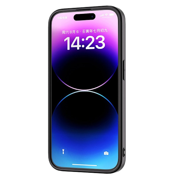 ABEEL Mobilskal till iPhone 15 Pro Max Scratch Proof PU Läder Blå