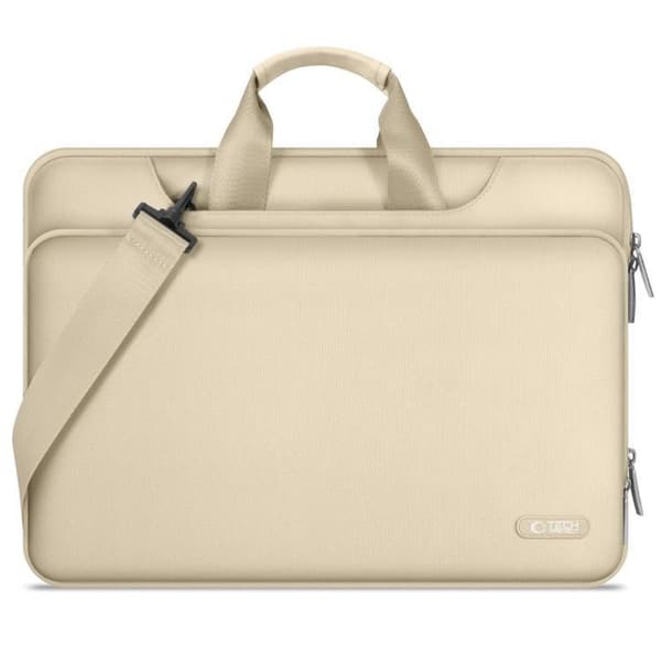 Tech-Protect Laptop Taske 13-14" Lomme - Beige Beige